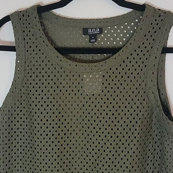 A.N.A Green Peplum Top Size Small NWT - Picture 3 of 6